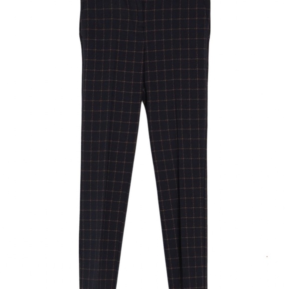 Amanda & Chelsea Black Checkered Straight Leg Pants - Picture 1 of 5